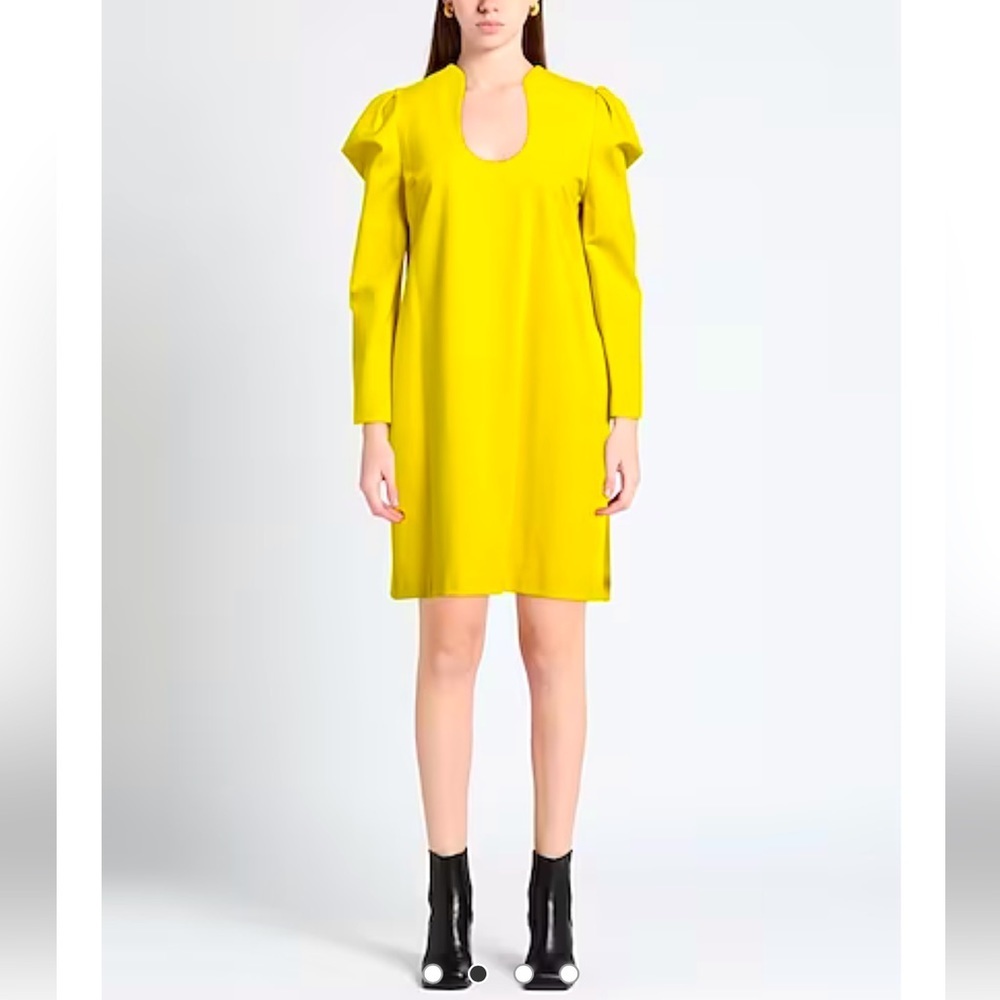 Meimeij Puff-Shoulder Shift Dress Size 42